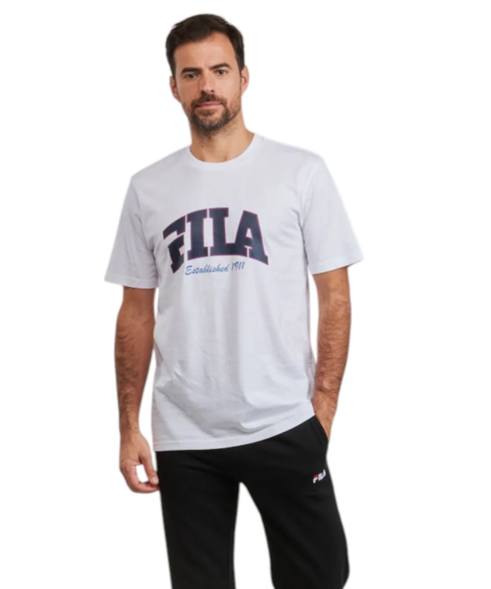 Fila - Ανδρικό T-shirt Lanaken Regular Fit FAM0882-10001 Λευκό
