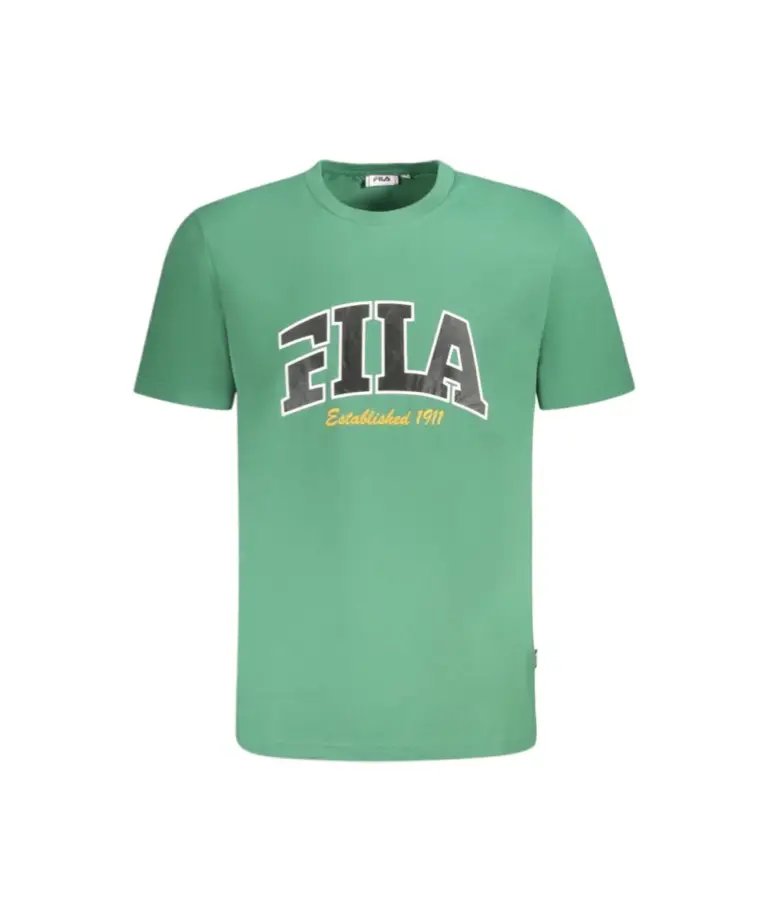 Fila - Ανδρικό T-shirt Lanaken Regular Fit FAM0882-60084 Πράσινο