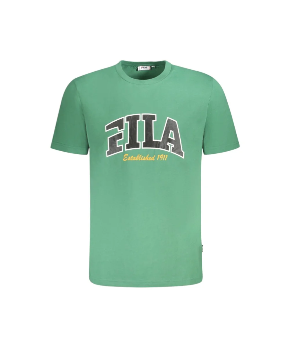 Fila - Ανδρικό T-shirt Lanaken Regular Fit FAM0882-60084 Πράσινο