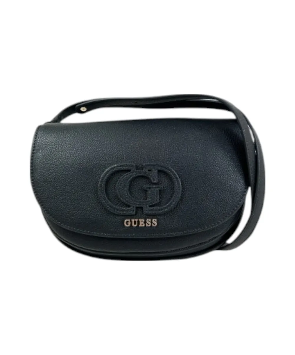 Guess - Γυναικεία Τσάντα Χιαστί Calebra Convertible Xbody Flap HWBG9536210-BLA Μαύρο