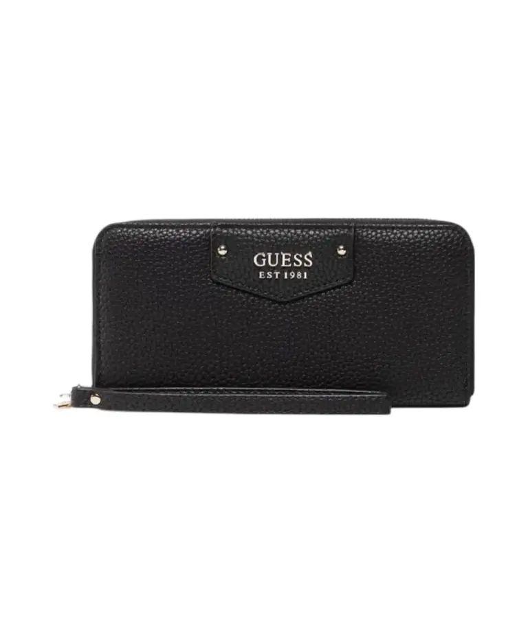 Guess - Γυναικείο Πορτοφόλι Eco Brenton Slg Large Zip Around SWEVG839046-BLA Μαύρο