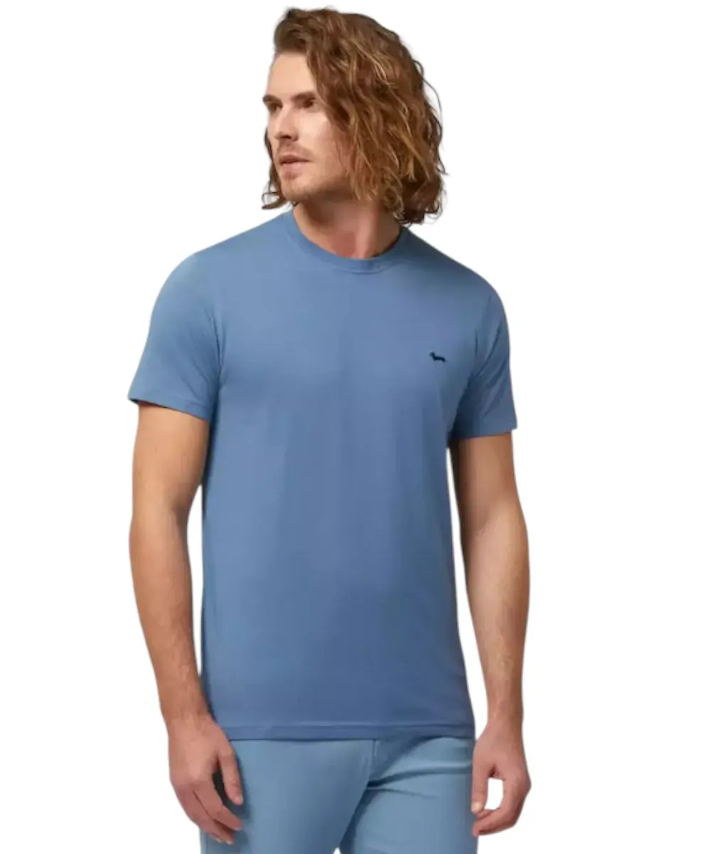 Harmont & Blaine - Ανδρικό T-shirt Κοντομάνικο Slim Fit INL001021223-856 Μπλε