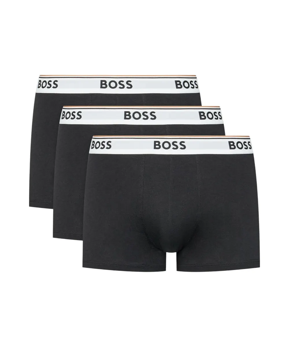 Hugo Boss - Ανδρικά Μποξεράκια Power Bodywear 3Pack 50475274-994 Μαύρο