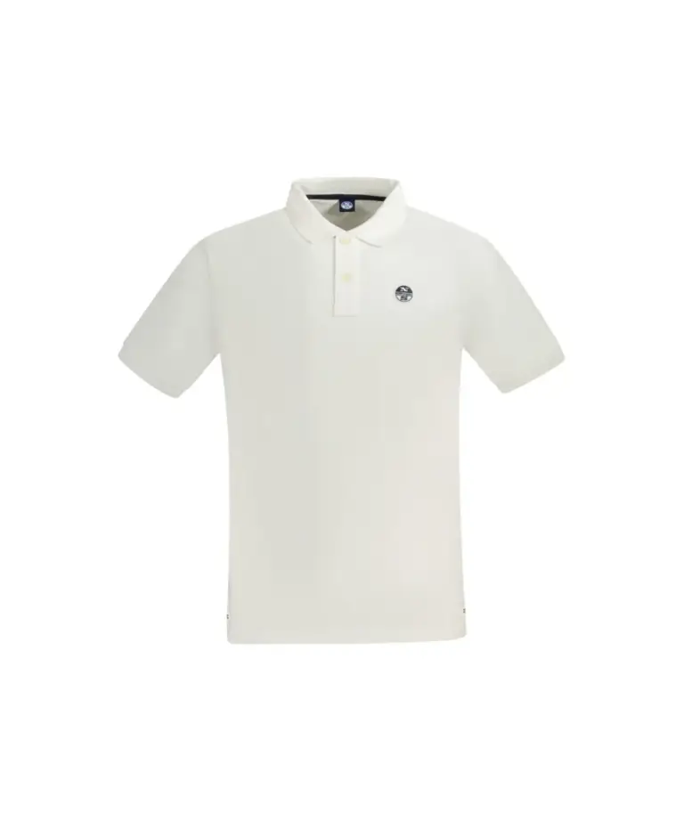 North Sails - Ανδρικό Κοντομάνικο Polo T-Shirt 995011-000-0101 Λευκό
