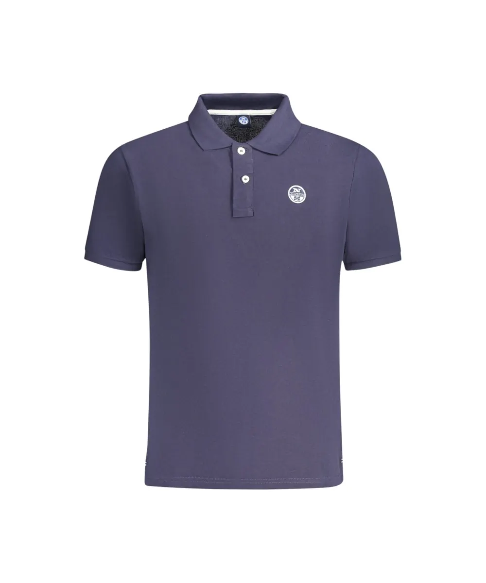 North Sails - Ανδρικό Κοντομάνικο Polo T-Shirt 995011-000-0802 Μπλε Σκούρο