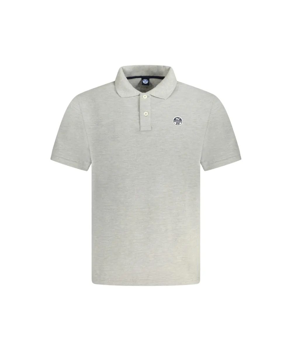 North Sails - Ανδρικό Κοντομάνικο Polo T-Shirt 995011-000-0926 Γκρι