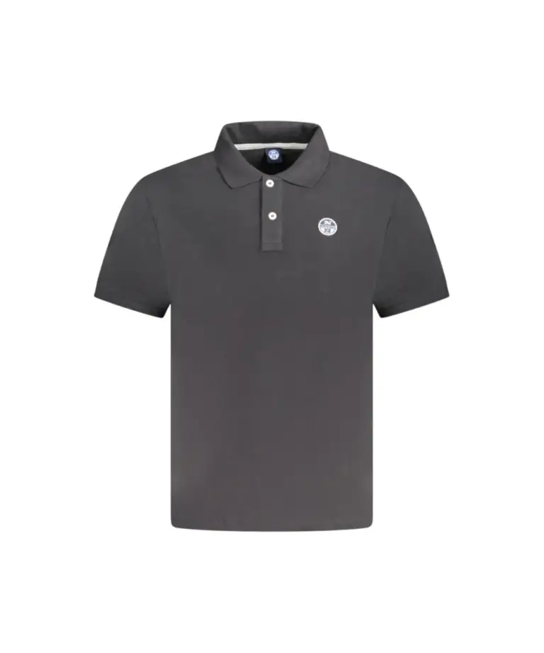 North Sails - Ανδρικό Κοντομάνικο Polo T-Shirt 995011-000-0999 Μαύρο