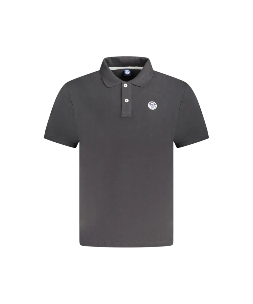 North Sails - Ανδρικό Κοντομάνικο Polo T-Shirt 995011-000-0999 Μαύρο