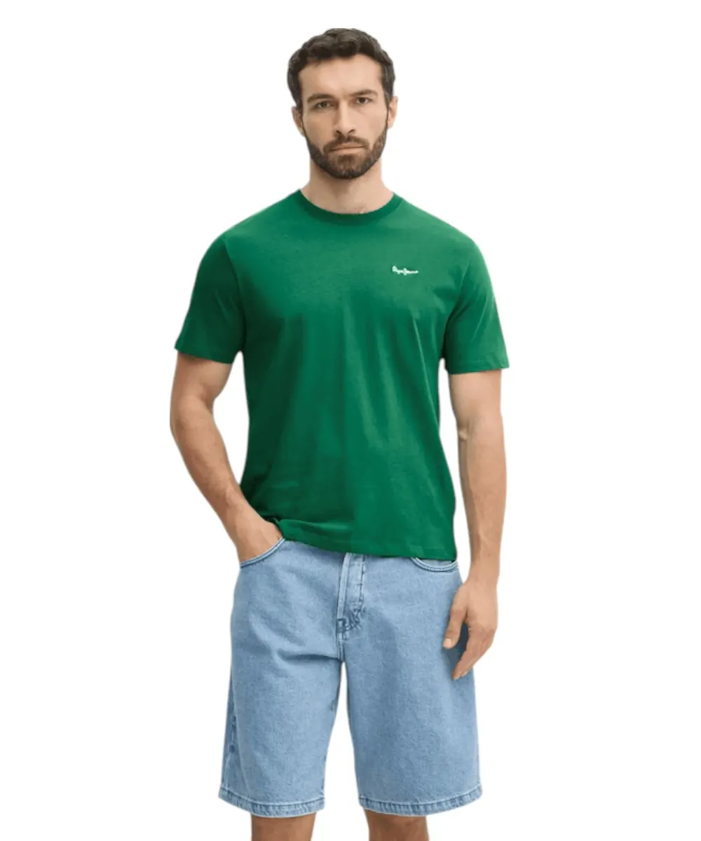 Pepe Jeans - Ανδρικό T-shirt  Contrast Connor Regular Fit PM509933-653 Πράσινο
