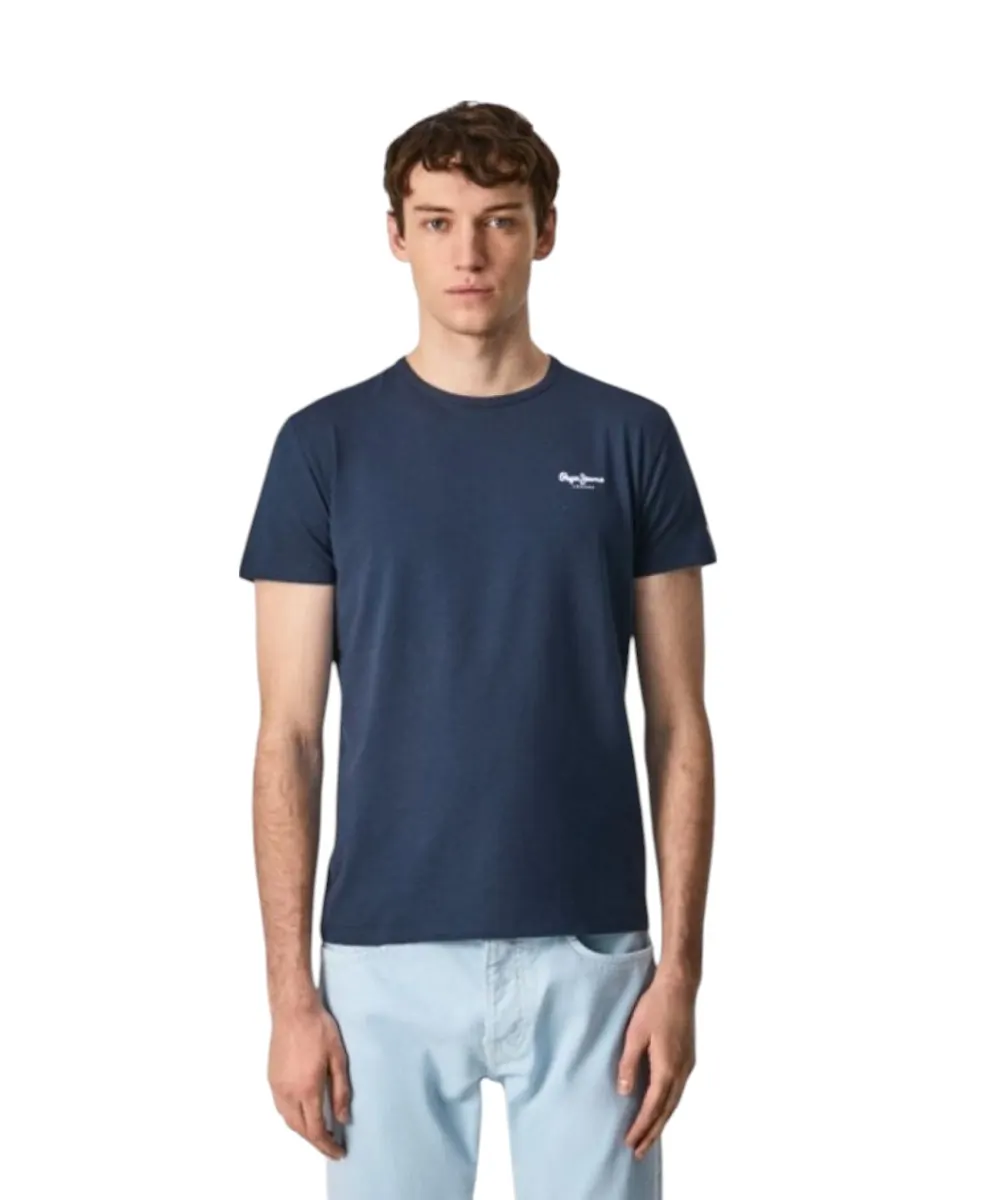 Pepe Jeans - Ανδρικό T-shirt Original Basic 3 N Slim Fit PM508212-594 Μπλε