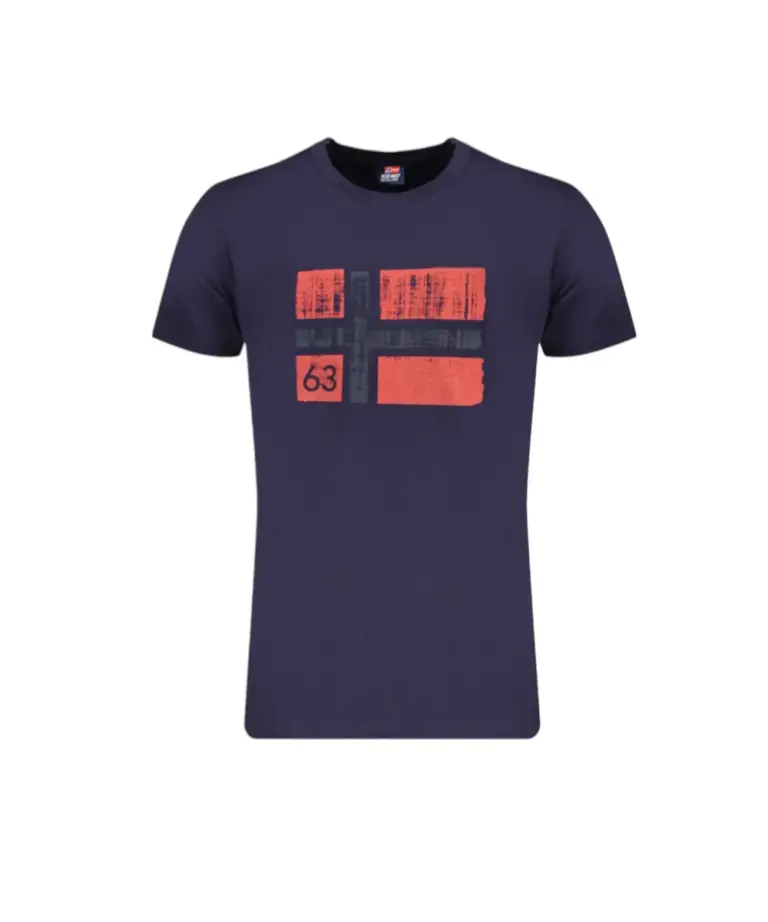 Scuola Nautica Italiana - Ανδρικό T-shirt Κοντομάνικο 846019-BLU Μπλε Σκούρο