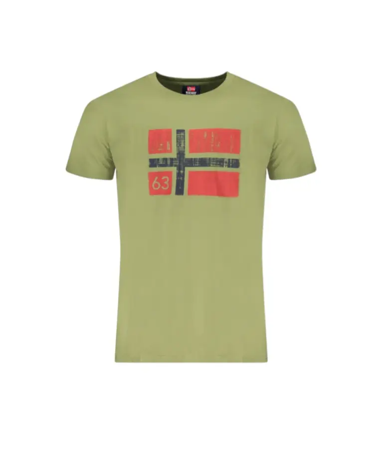 Scuola Nautica Italiana - Ανδρικό T-shirt Κοντομάνικο 846019-MILITY Πράσινο