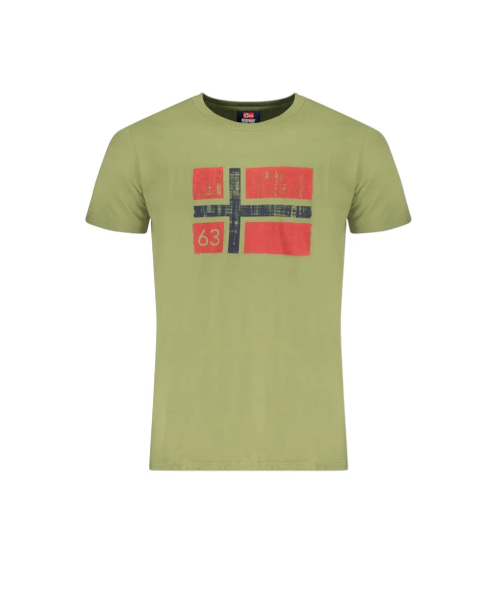 Scuola Nautica Italiana - Ανδρικό T-shirt Κοντομάνικο 846019-MILITY Πράσινο