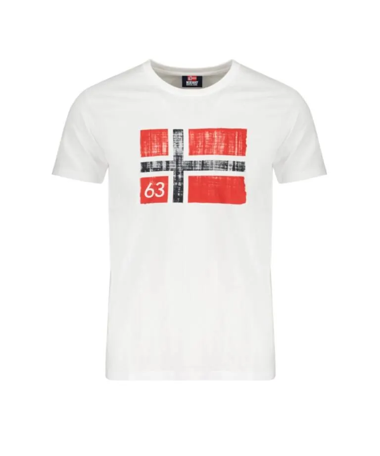 Scuola Nautica Italiana - Ανδρικό T-shirt Κοντομάνικο 846019-WHITE Λευκό