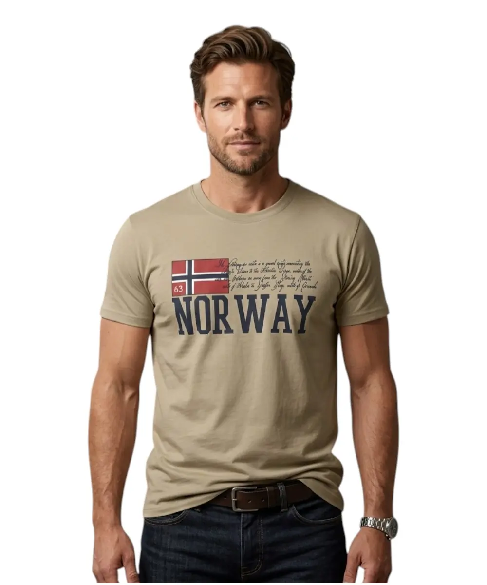 Scuola Nautica Italiana - Ανδρικό T-shirt Κοντομάνικο 846020-SAND Μπέζ