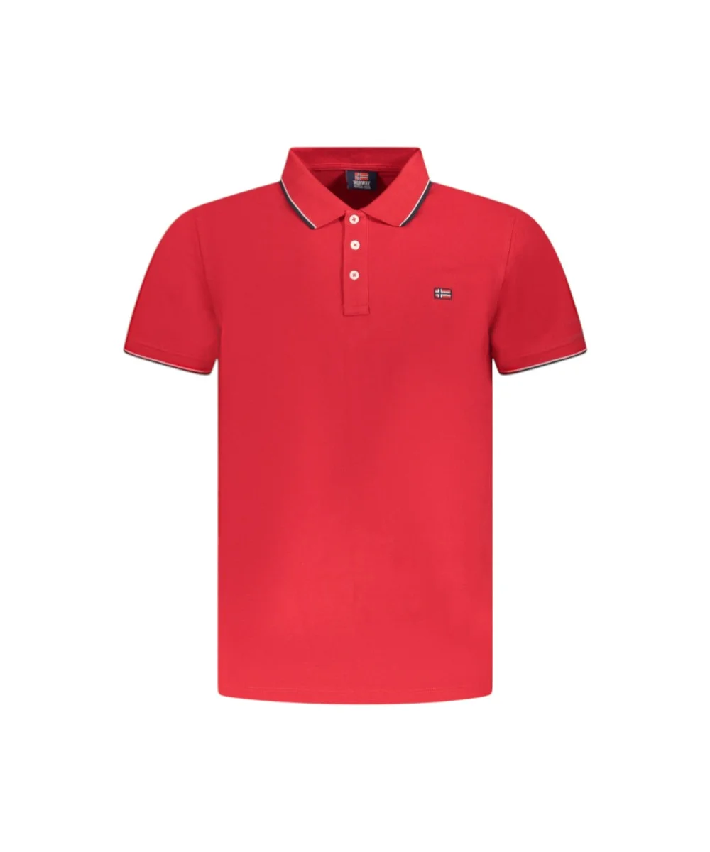 Scuola Nautica Italiana - Ανδρικό T-shirt Κοντομάνικο Polo 838862-BITTER Κόκκινο