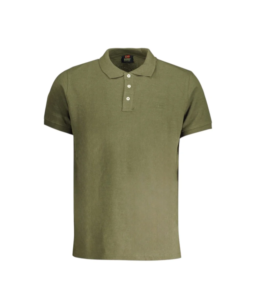 Scuola Nautica Italiana - Ανδρικό T-shirt Κοντομάνικο Polo 848864-MILITY Πράσινο Σκούρο