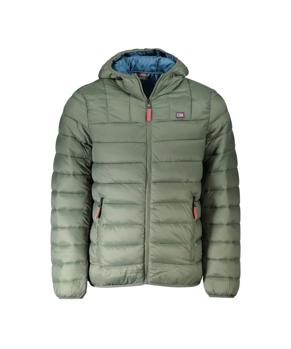 Scuola Nautica Italiana - Ανδρικό Χειμωνιάτικο Μπουφάν Puffer 849150-ARMY Πράσινο Σκούρο