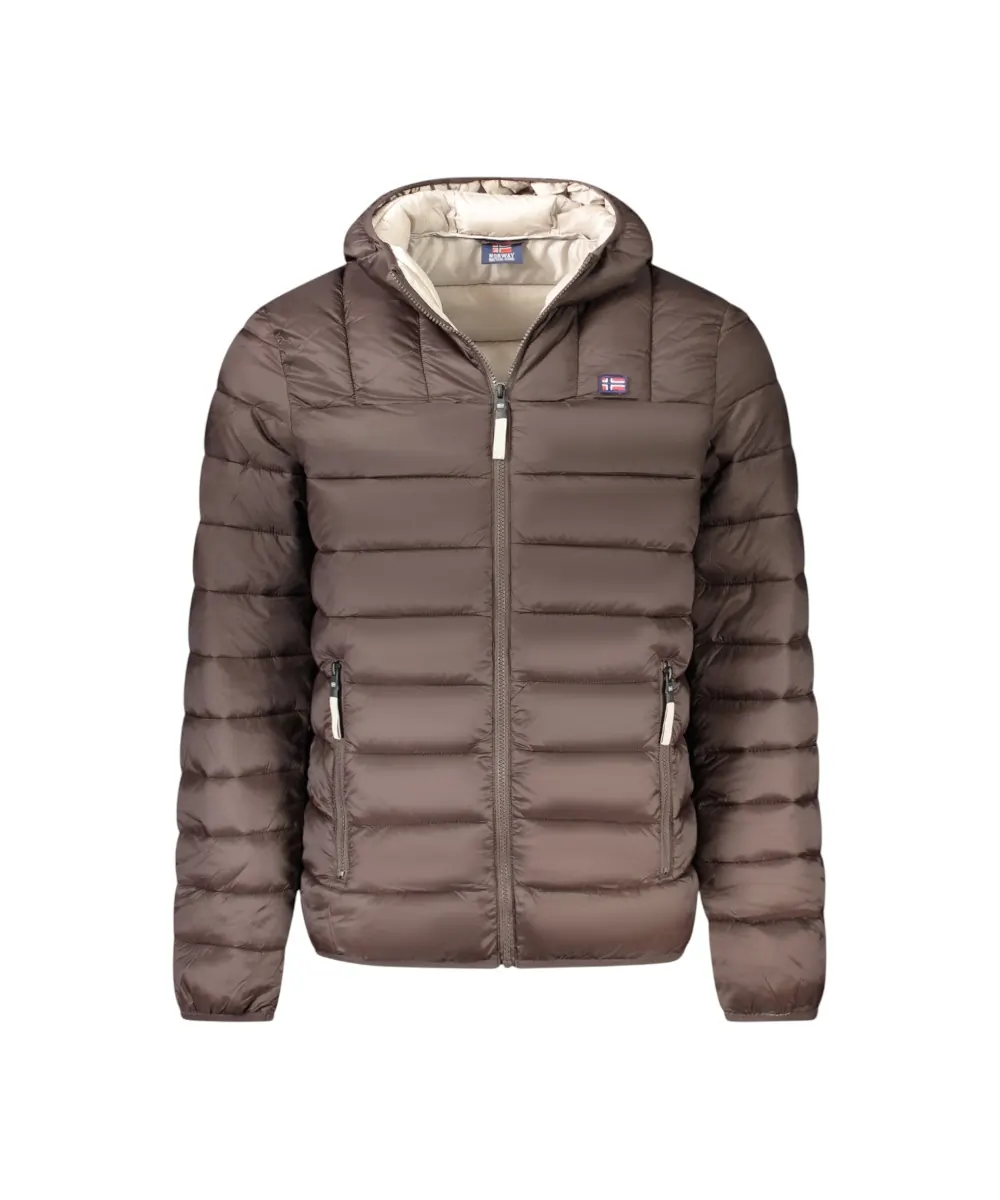 Scuola Nautica Italiana - Ανδρικό Χειμωνιάτικο Μπουφάν Puffer 849150-BROWN Καφέ