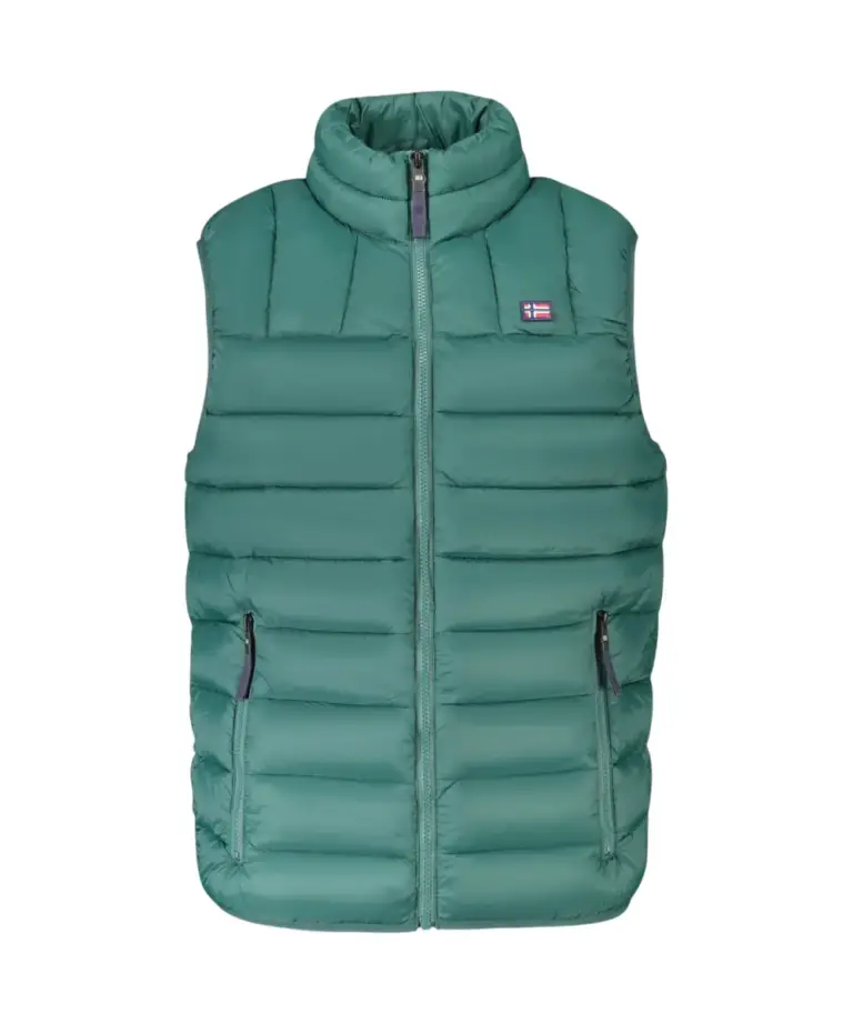 Scuola Nautica Italiana - Ανδρικό Αμάνικο Μπουφάν Puffer 849148-ALPINE Πράσινο
