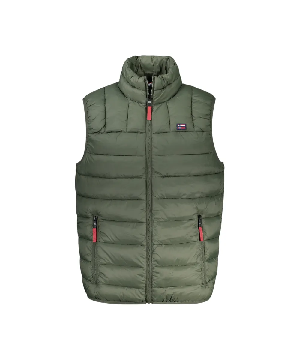 Scuola Nautica Italiana - Ανδρικό Αμάνικο Μπουφάν Puffer 849148-ARMY Χακί