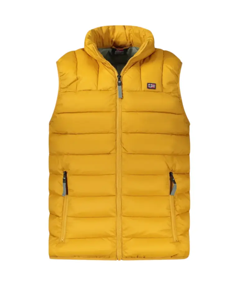 Scuola Nautica Italiana - Ανδρικό Αμάνικο Μπουφάν Puffer 849148-OCRA Κίτρινο