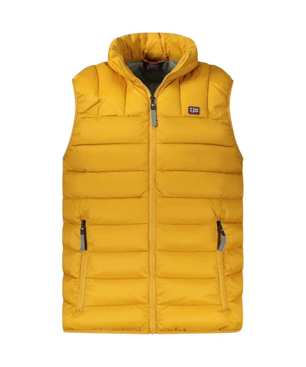 Scuola Nautica Italiana - Ανδρικό Αμάνικο Μπουφάν Puffer 849148-OCRA Κίτρινο