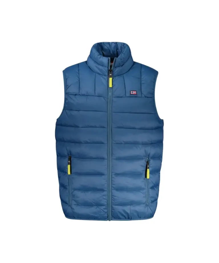 Scuola Nautica Italiana - Ανδρικό Αμάνικο Μπουφάν Puffer 849148-QUARZO Μπλε