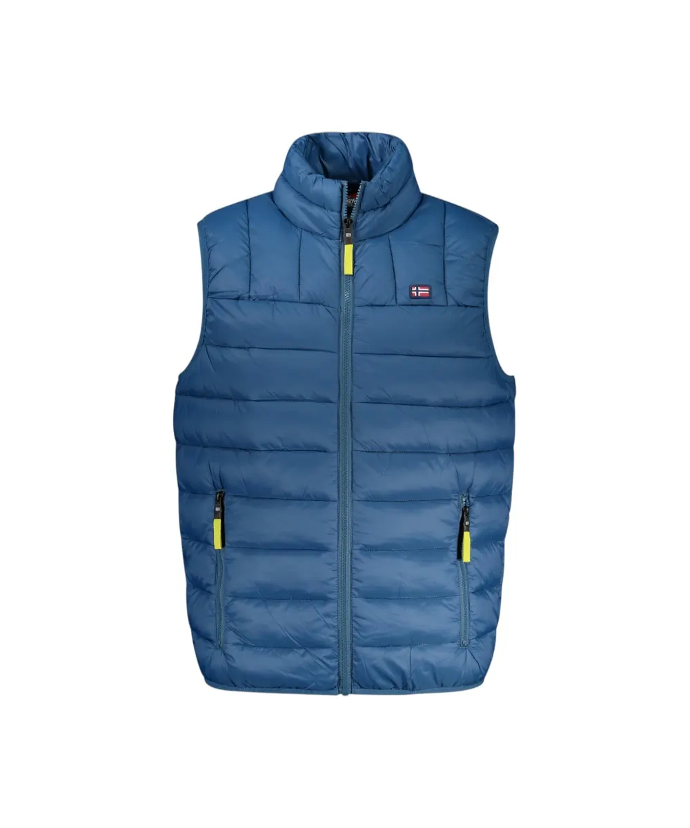 Scuola Nautica Italiana - Ανδρικό Αμάνικο Μπουφάν Puffer 849148-QUARZO Μπλε
