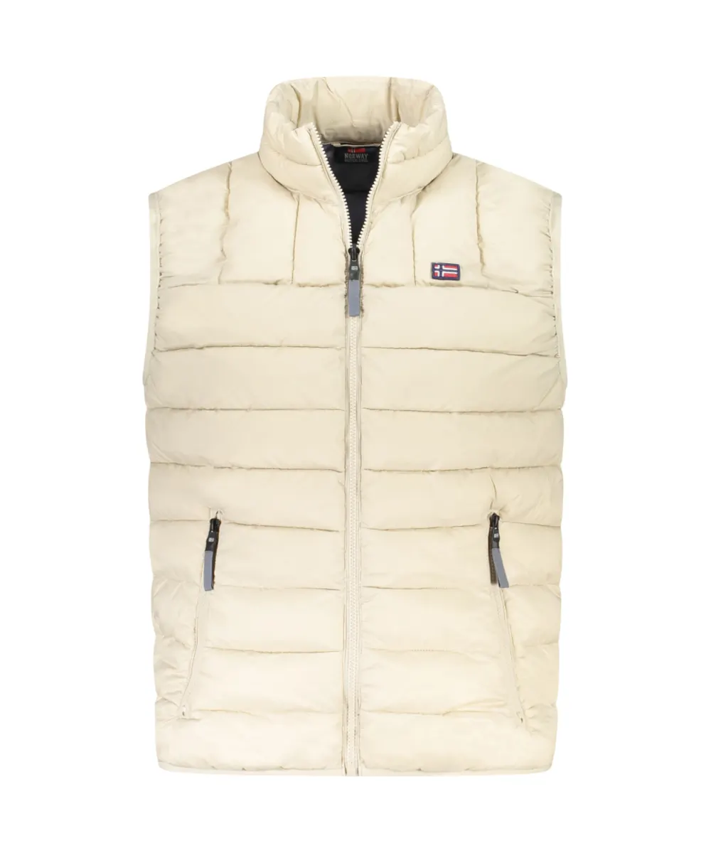 Scuola Nautica Italiana - Ανδρικό Αμάνικο Μπουφάν Puffer 849148-ROPE Μπεζ