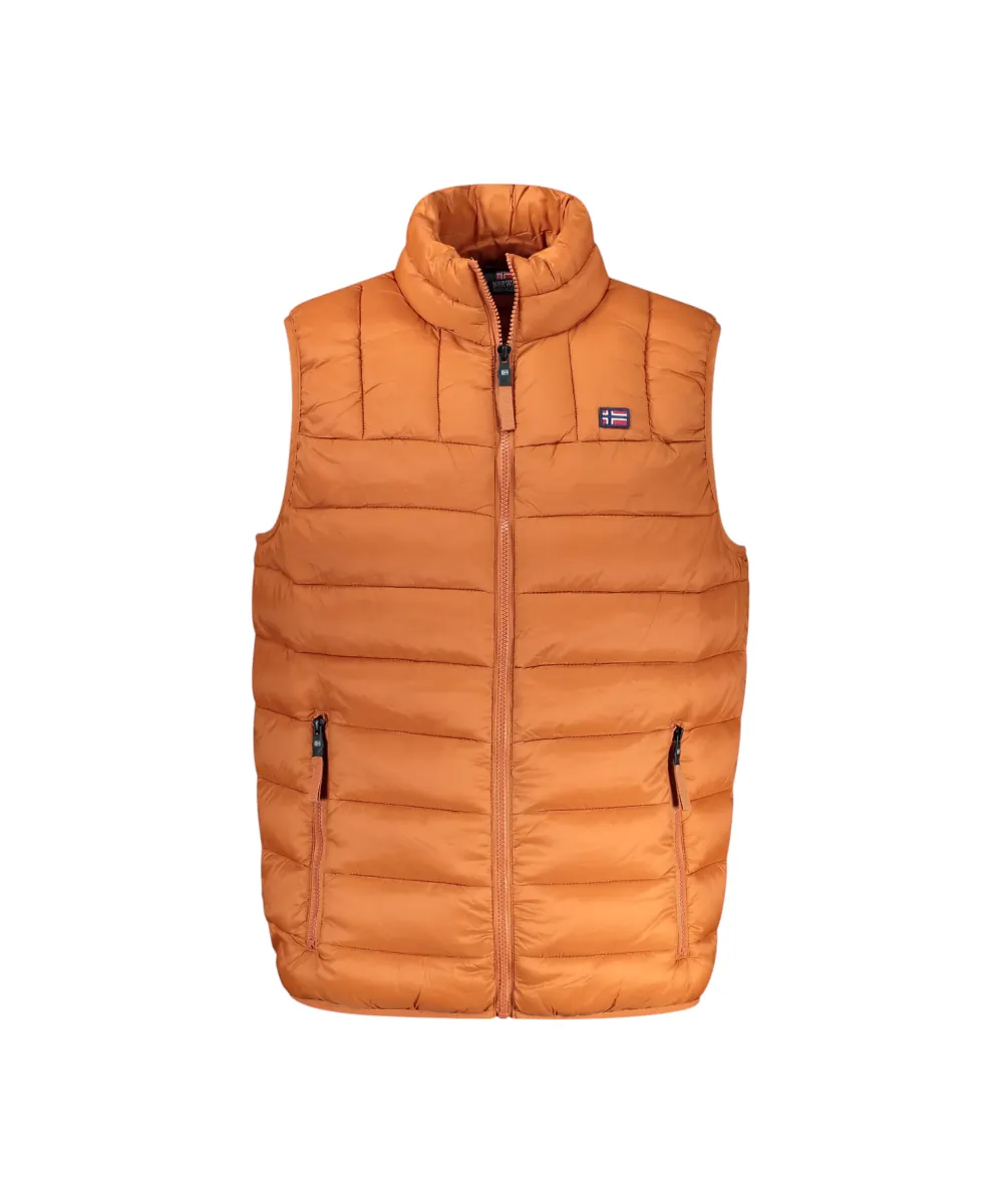 Scuola Nautica Italiana - Ανδρικό Αμάνικο Μπουφάν Puffer 849148-RUST Πορτοκαλί