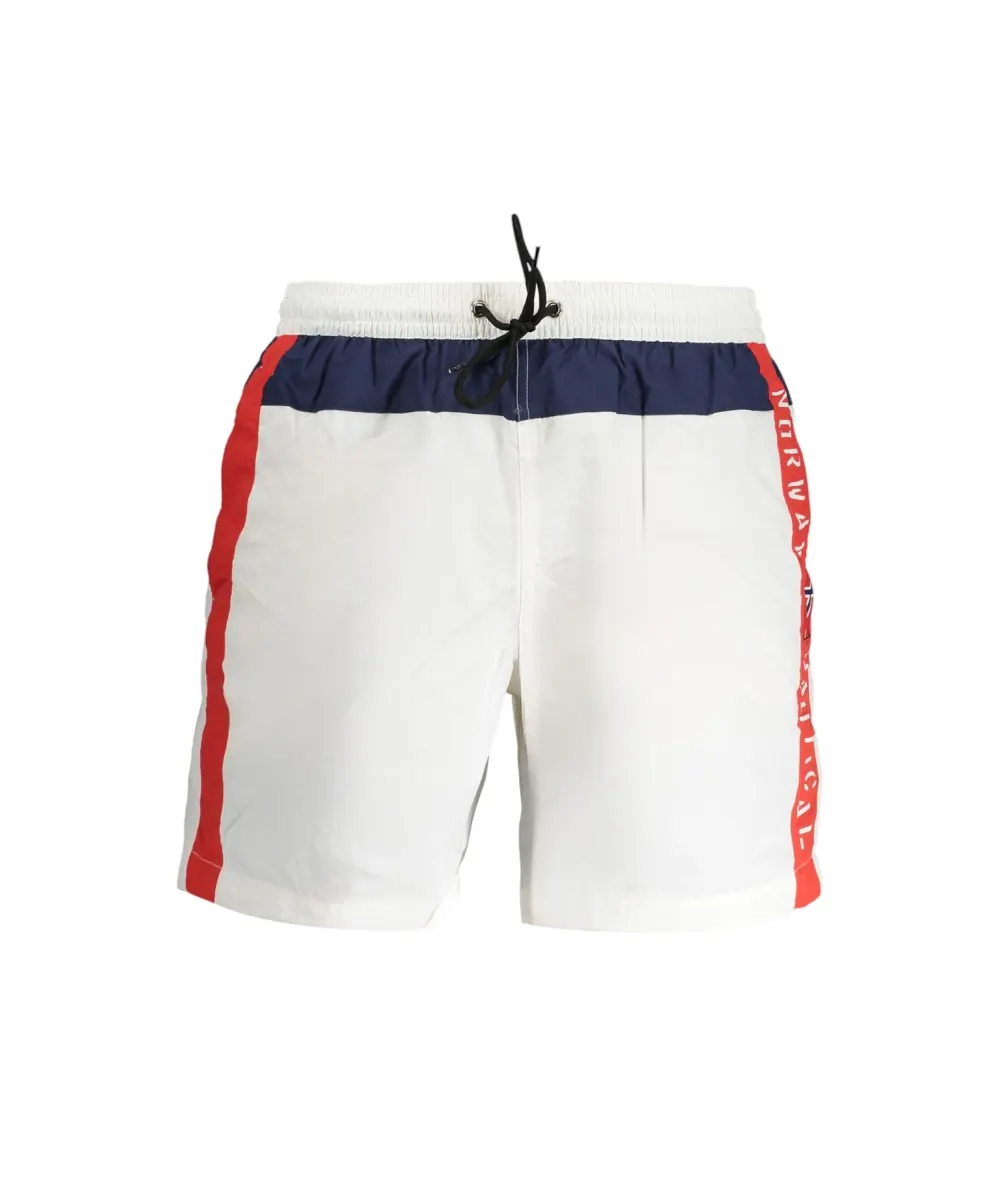 Scuola Nautica Italiana - Ανδρικό Μαγιό Σόρτς 848306-WHITE Λευκό