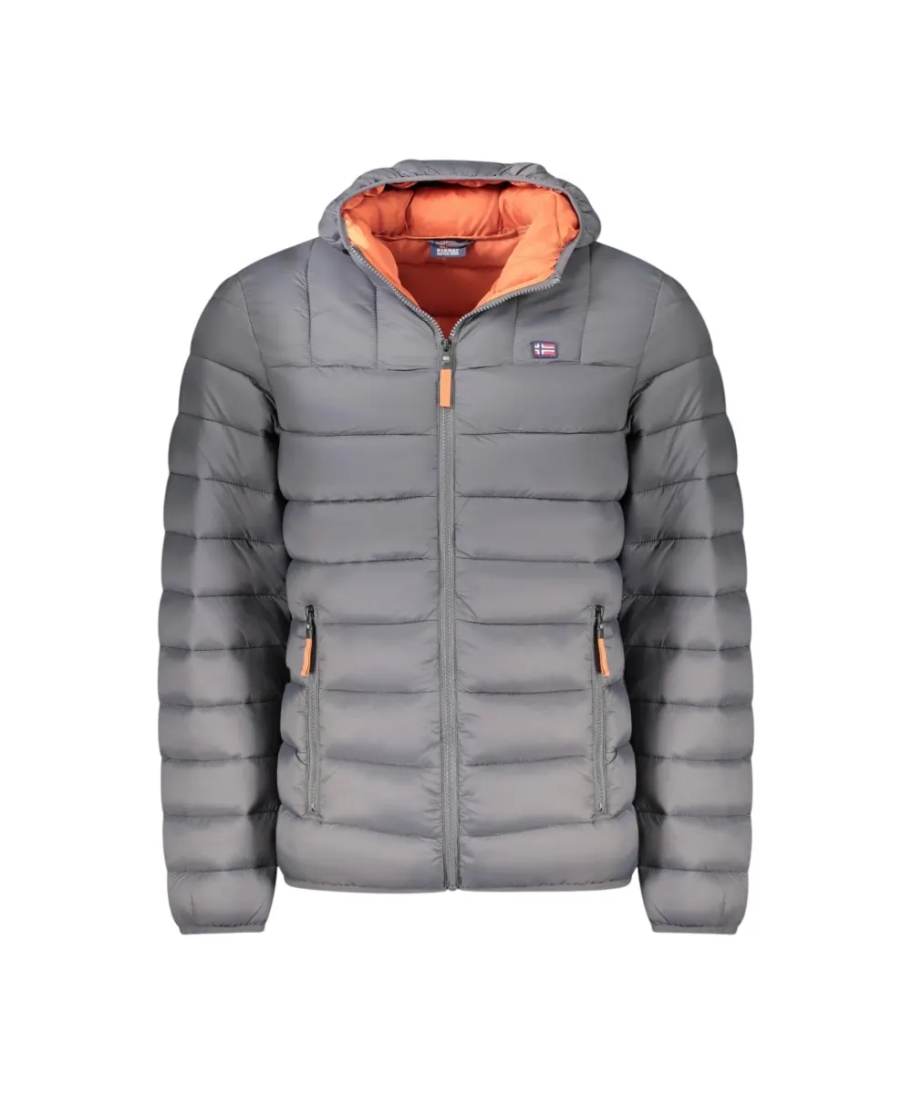 Scuola Nautica Italiana - Ανδρικό Χειμωνιάτικο Μπουφάν Puffer 849150-REVRAS Γκρι