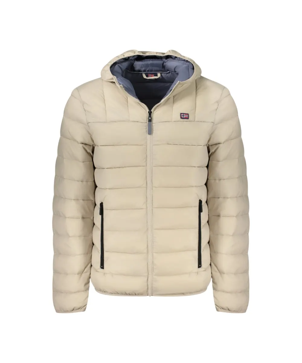Scuola Nautica Italiana - Ανδρικό Χειμωνιάτικο Μπουφάν Puffer 849150-ROPE Μπεζ