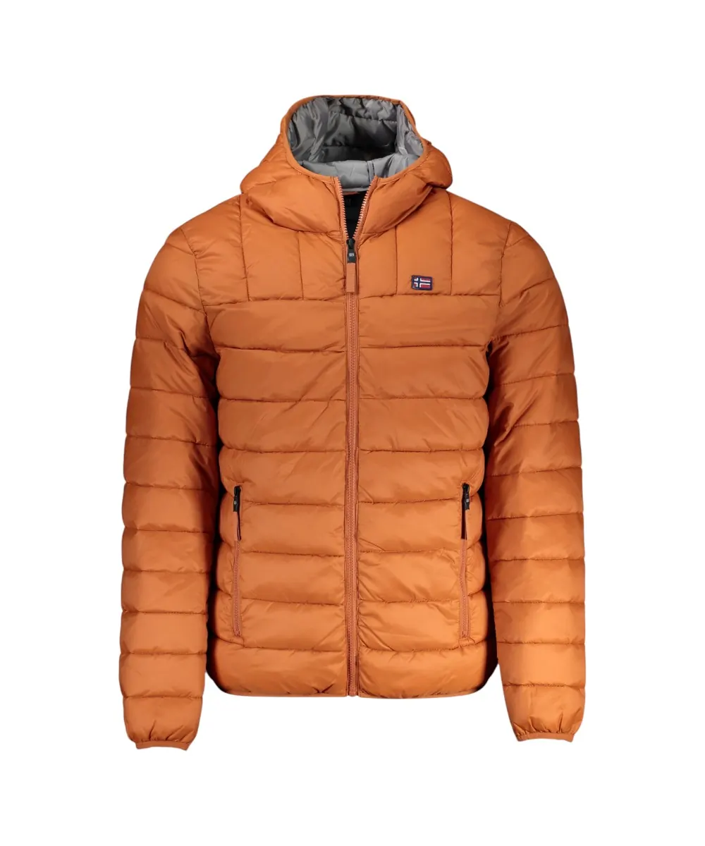 Scuola Nautica Italiana - Ανδρικό Χειμωνιάτικο Μπουφάν Puffer 849150-RUST Πορτοκαλί