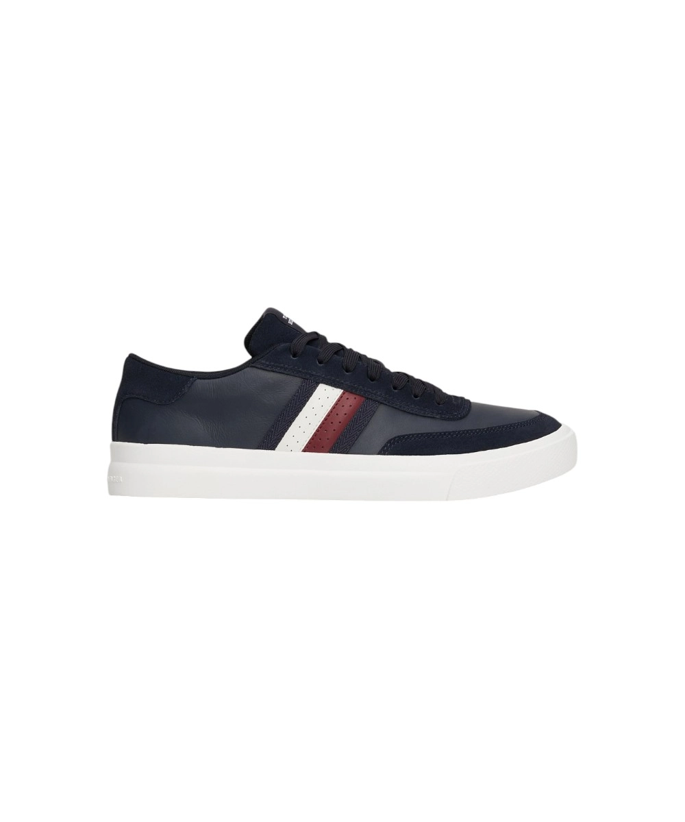 Tommy Hilfiger – Ανδρικά Sneakers Th Cupset Rwb Lth FM0FM04975-DW5 Μπλε Ναυτικό
