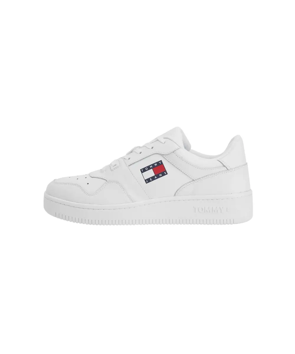 Tommy Hilfiger - Ανδρικά Sneakers Retro Basket EM0EM00955-YBR Λευκό