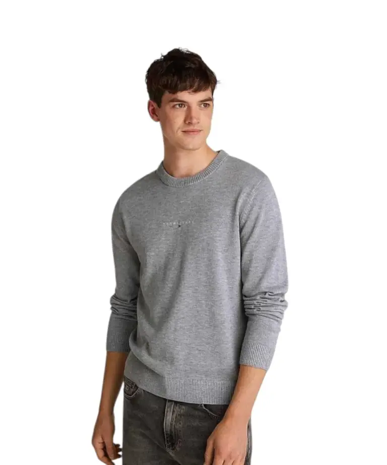 Tommy Hilfiger - Ανδρικό Πουλόβερ Linear Small Chest DM0DM20299-P6N Γκρι