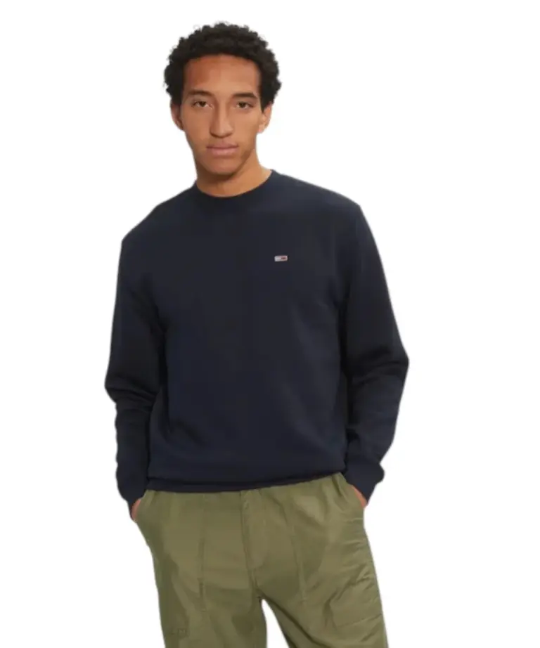 Tommy Hilfiger - Ανδρικό Φούτερ Tjm Reg S Flag Crew DM0DM20741-C1G Μπλε Σκούρο