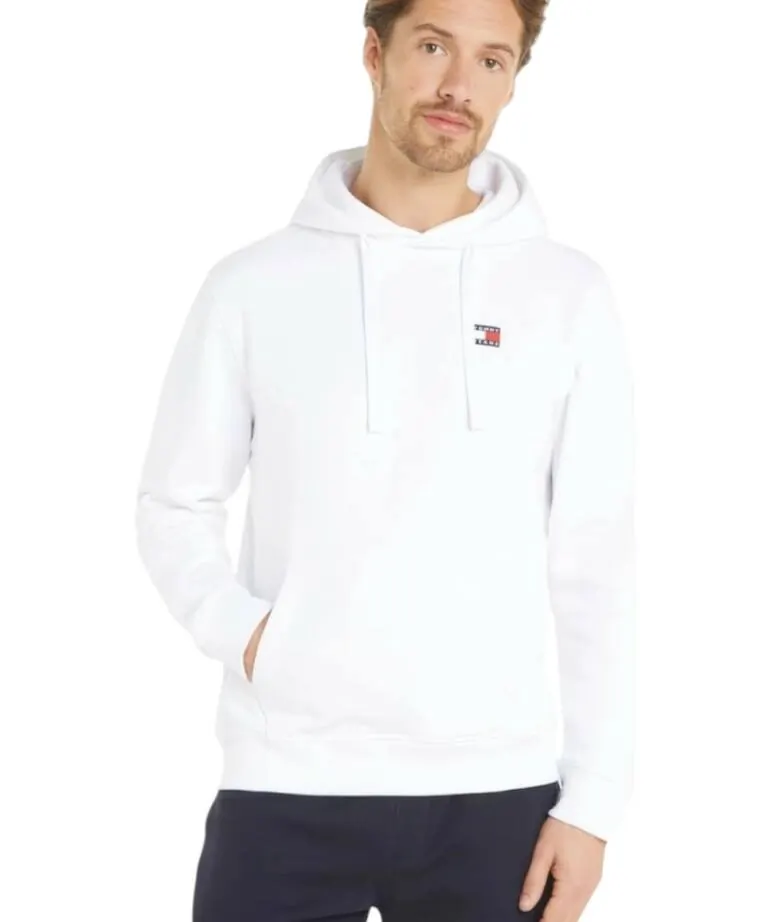 Tommy Hilfiger - Ανδρικό Φούτερ με Κουκούλα DM0DM17988-YBR Λευκό