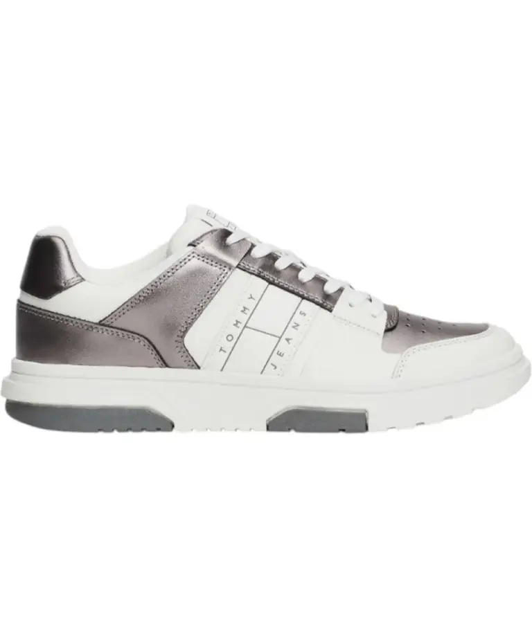 Tommy Hilfiger - Γυναικεία Sneakers Th The Brooklyn Metallic EN0EN02591-TRH Λευκό
