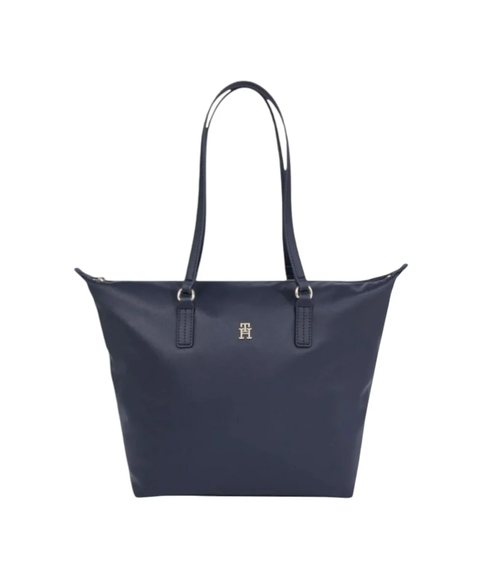 Tommy Hilfiger - Γυναικεία Τσάντα Ώμου Th Poppy AW0AW16477-DW6 Μπλε Σκούρο