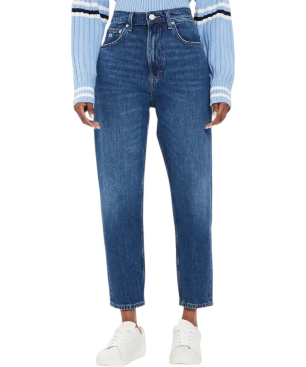 Tommy Hilfiger - Γυναικείο Jean Ultra High Rise Mom Fit DW0DW19244-1BK Μπλε