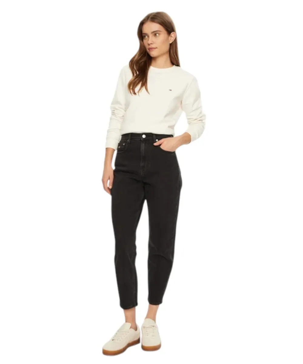 Tommy Hilfiger - Γυναικείο Jean Ultra High Rise Mom Tapered Fit DW0DW20369-1BZ Μαύρο