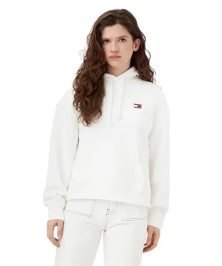 Tommy Hilfiger - Γυναικείο Φούτερ Badge Regular Fit DW0DW19414-YBL Λευκό