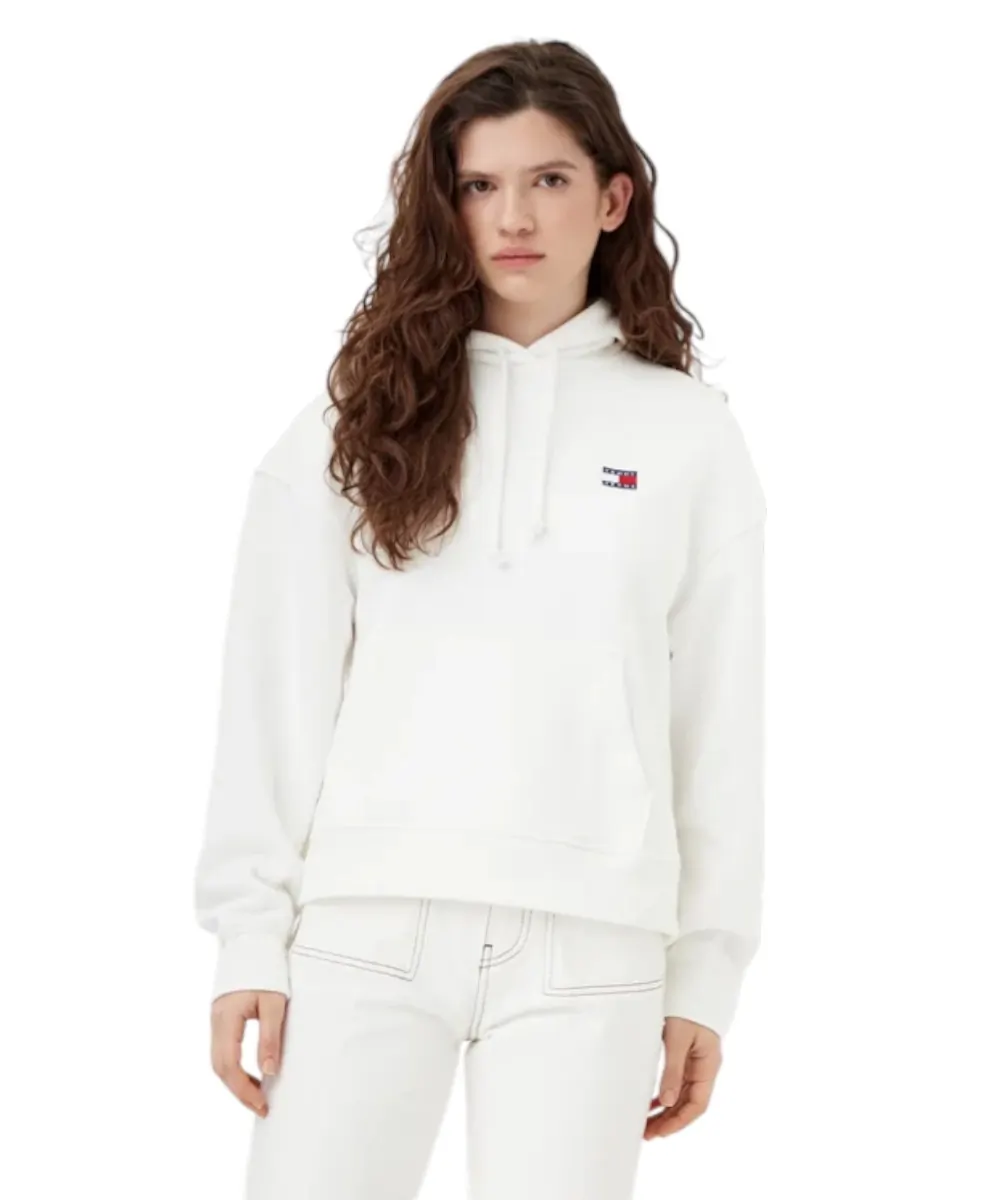 Tommy Hilfiger - Γυναικείο Φούτερ Badge Regular Fit DW0DW19414-YBL Λευκό