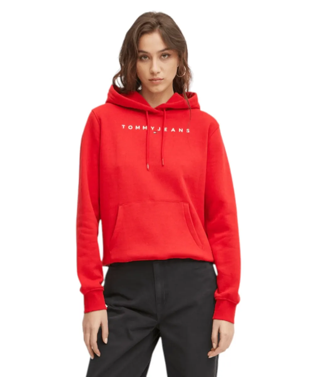 Tommy Hilfiger - Γυναικείο Φούτερ Linear Regular Fit DW0DW17324-XME Κόκκινο
