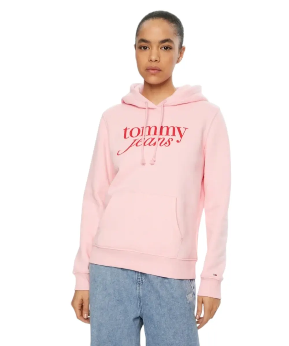 Tommy Hilfiger - Γυναικείο Φούτερ με Κουκούλα Tjw Reg Ess Regular Fit DW0DW20170-TPF Ροζ