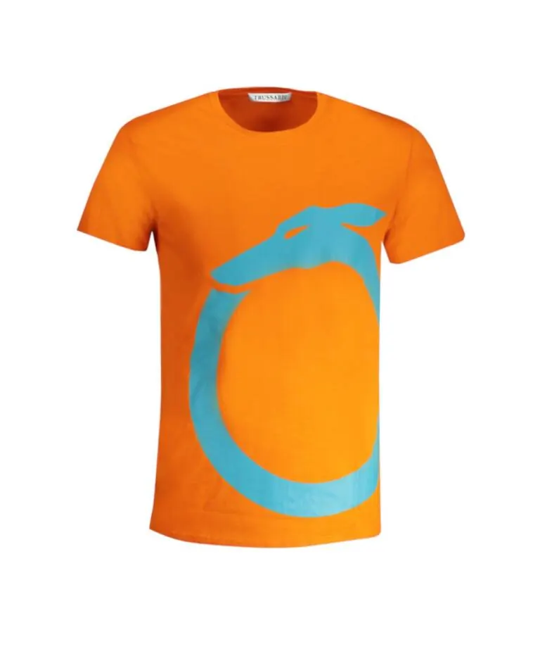 Trussardi Jeans - Ανδρικό T-Shirt TRU2MTS01-10ORA Πορτοκαλί