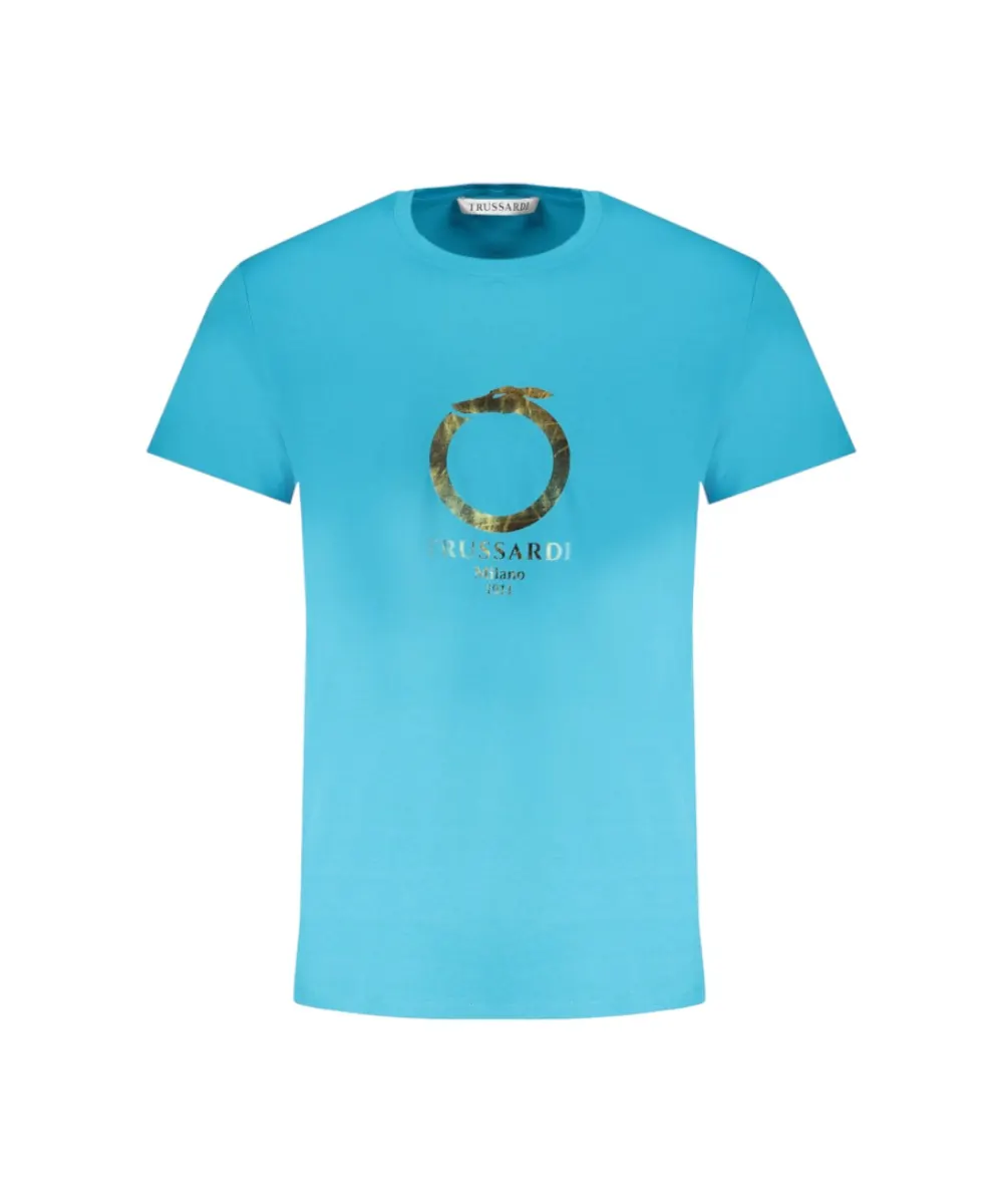 Trussardi Jeans - Ανδρικό T-Shirt TRU2MTS03-12TEAL Γαλάζιο